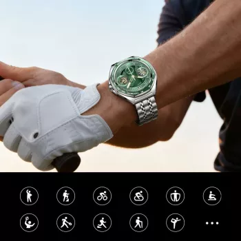 Montre connectée JOYROOM Venture Series JR-FV2 Pro AMOLED 1,43 inch 5 ATM avec appels Bluetooth - Argent
