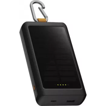 Xtorm Go2 Solar Power Bank 20W 10,000mAh with Flashlight - Black