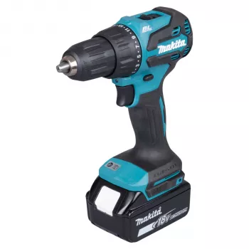 Perceuse à percussion-visseuse combinée sans fil Makita DHP490TJX9 18 V avec 2 batteries 5,0 Ah, chargeur et coffret MAKPAC