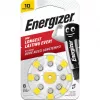 Piles auditives zinc-air Energizer 10 (PR70), 1,45 V, lot de 8