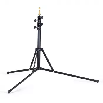 Manfrotto 5001B-1 Nano Black Light Stand - 190cm, 1.5kg Load, 48cm Folded