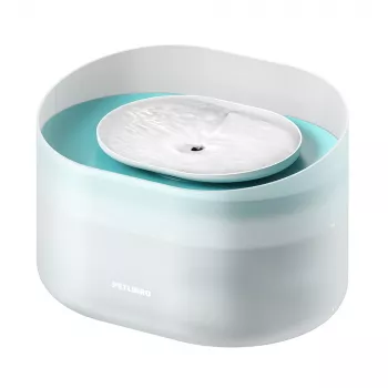 Fontaine à eau pour chien PETLIBRO Capsule 8 L anti-éclaboussures blanche