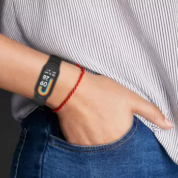Bracelet de remplacement en silicone TECH-PROTECT ICONBAND pour Xiaomi Smart Band 8 / 8 NFC, beige