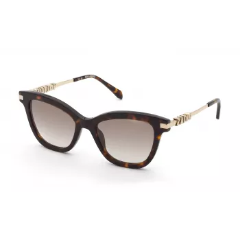 Lunettes de soleil ZADIG & VOLTAIRE femme SZV451 Havane en acétate avec verres dégradés marron, 52/19/140 mm