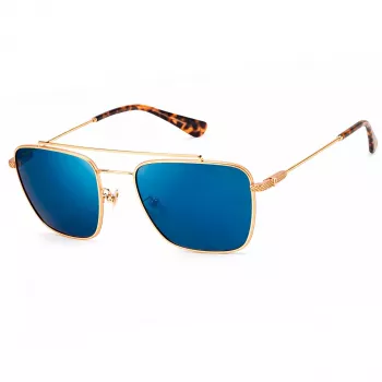 Lunettes de soleil rectangulaires Police SPLN3856300B homme, monture noire, verres gris, 56 mm