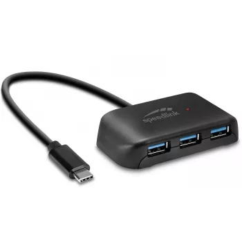 Hub USB-C vers 4 ports USB 3.0 Speedlink Snappy Evo (SL-140202-BK)