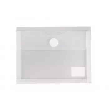 Pochette à documents FolderSys A6 avec soufflet d'extension, transparent mat