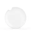 2 assiettes plates FIFTYEIGHT avec bord mordu 28 cm blanc