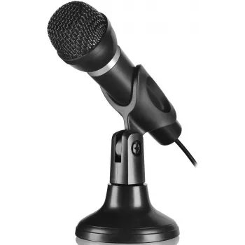 Speedlink Capo Microphone de bureau et à main pour ordinateur, noir (SL-8703-BK)