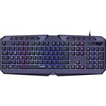 Speedlink Ludicium Clavier RGB Rainbow, disposition US (SL-670004-BK-US)