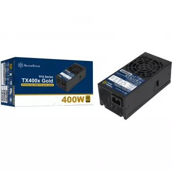 Alimentation ATX SilverStone TX400x Gold 400 W 80 PLUS Gold, noire, 2x PCIe