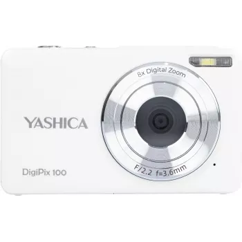 Yashica DigiPix 100 appareil photo numérique, blanc (YAS-DG100PP-WH)
