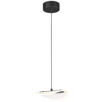 Milali suspension 19 cm noire E27 métal