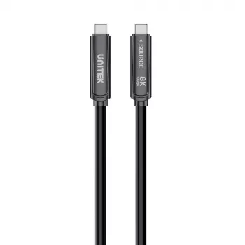 Câble optique actif USB-C UNITEK 10 m 10 Gbit/s PD60W 8K@30Hz noir