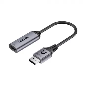 Adaptateur DisplayPort vers HDMI 2.1 UNITEK 8K@60Hz HDR 48 Gbit/s 15 cm