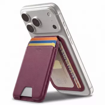 Support-portefeuille magnétique RFID ESR Classic MagSafe bordeaux profond