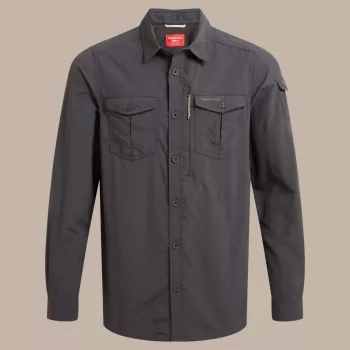 Craghoppers NosiLife Adventure LS Shirt III - noir poivre - L