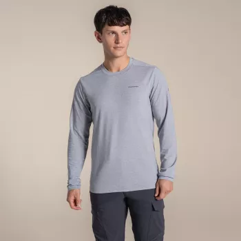 Craghoppers NosiLife Abel t-shirt à manches longues - Soft Grey Marl - taille M