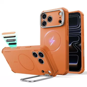 Coque MagSafe ESR Cyber Tough Kickstand pour iPhone 17 Pro / 18 Pro - orange
