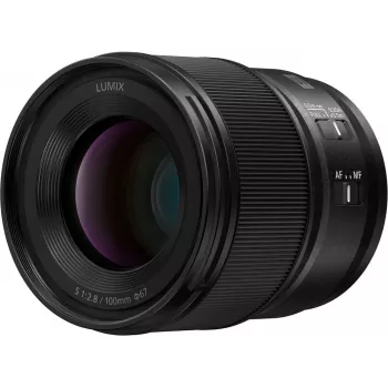 Panasonic Lumix S 100mm F2.8 Macro Lens, Black (S-E100E)