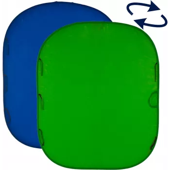Fond chromakey Manfrotto 1,8 x 2,1 m, bleu/vert (LL LC5987)