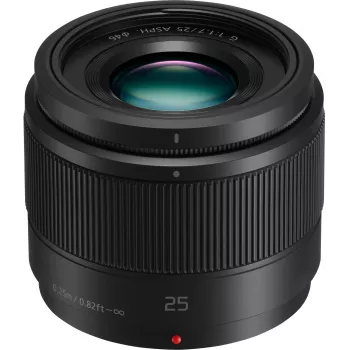 Panasonic Lumix G 25mm f/1.7 ASPH Lens - Black (H-H025ME-K)