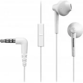 Panasonic RP-TCM55E-W ErgoFit In-Ear Headphones with Mic and XBS Bass - White