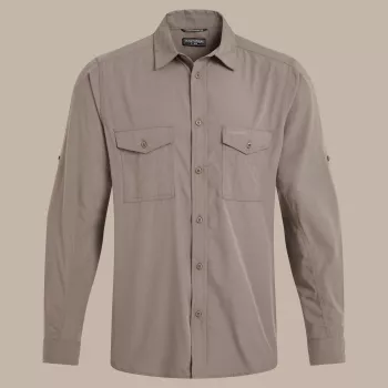 Chemise de voyage à manches longues Craghoppers Kiwi II - pebble, XXL