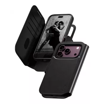 Étui portefeuille 2-en-1 CARE™ by PanzerGlass® Tango noir avec MagSafe pour iPhone 18 Pro / 17 Pro