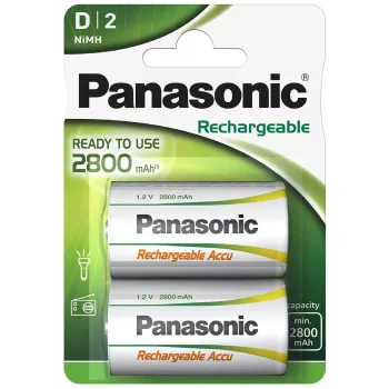 Batterie rechargeable NiMH Panasonic 2800mAh P20P/2B (HHR-1SRE/2B)