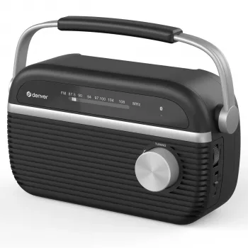 DENVER TRB-67B DAB+ & FM Clock Radio - Black