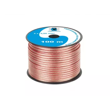 Câble d'enceinte CABLETECH CCA 2,0 mm 100 m rouge/noir