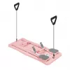 Kit de barre Pilates 9 en 1 REBEL RBA-3069-PK avec bandes de résistance, ancrage de porte, sangles de pied et sac de transport – rose