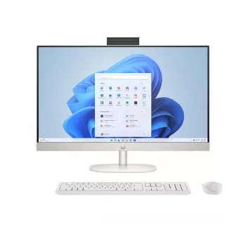 PC tout-en-un HP All-in-One 27-cr1002nq 27 pouces QHD tactile - Intel Core Ultra 7 155U, 16 Go DDR5, 512 Go SSD, Windows 11 Home, blanc céramique