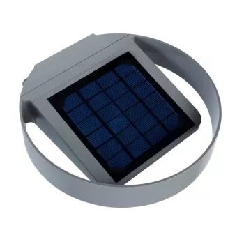 GreenBlue GB130 Applique murale ronde solaire LED 3W - Noir, IP65, capteur de mouvement PIR, 300lm