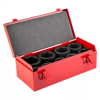 Jeu de douilles à chocs NEO TOOLS 1 pouce, 9 pièces, 27-50 mm, Cr-Mo, DIN 3121