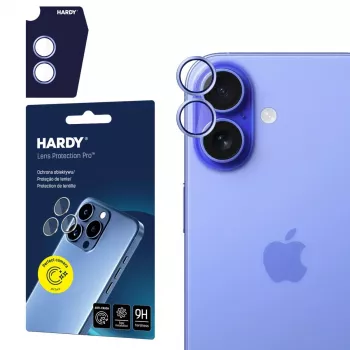 Protecteur d'objectif photo 3MK HARDYLens Protection Pro pour Apple iPhone 17 - bleu