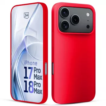 3mk Hardy Mellow Case for Apple iPhone 17 Pro Max / 18 Pro Max Red