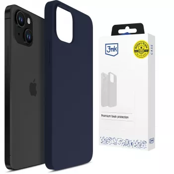 3MK PROTECTION Apple iPhone 15 - Coque 3mk Hardy Mellow bleu foncé