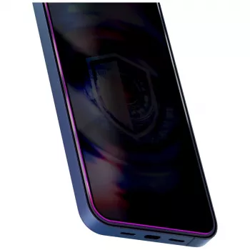 3MK HardGlass MaxPrivacy Protecteur d'écran confidentialité avec applicateur pour Apple iPhone 17 Pro Max, noir