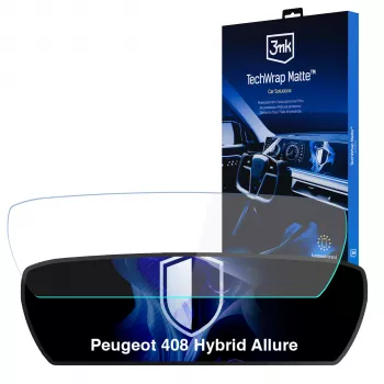 3MK PROTECTION Peugeot 408 Hybrid Allure - film de protection d'écran mat 3mk TechWrap pour le combiné d'instruments