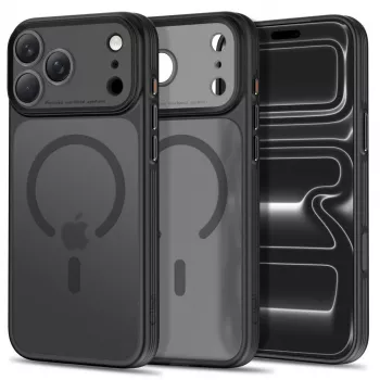 Tech-Protect MagPrime coque transparente MagSafe pour iPhone 17 Pro / 18 Pro - noir mat