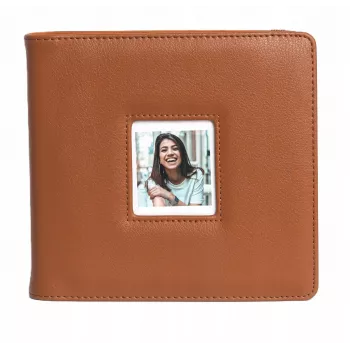 Album photo LOVEINSTANT pour Polaroid Go, 36 feuilles, 288 photos, cuir PU marron