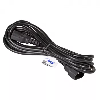 Akyga AK-PC-07C Câble de rallonge d'alimentation CU IEC C13 vers C14 3 m noir