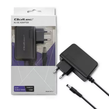 Qoltec 15W Bloc secteur 5V 3A 5,5x2,1mm