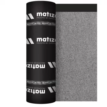 BASE V Sous-couche feutre bitumé S3.0 S-F 10m2 - membrane bitumineuse soudable modifiée SBS, renforcée fibre de verre, finition sablée, 3 mm, rouleau 1 m x 10 m, noir/gris
