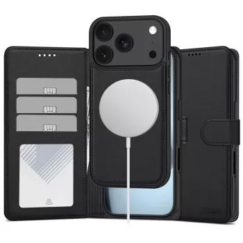 Tech-Protect Portefeuille MagSafe pour iPhone 17 Pro / 18 Pro, mat noir