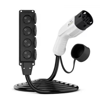Adaptateur V2L AKYGA AK-SC-E27 Type 2 vers 4x Schuko 16A 3m