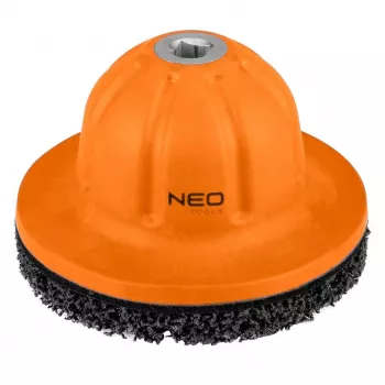 NEO TOOLS 11-136 set de disques de nettoyage de moyeu, 150 mm, entraînement 1/2 pouce, disque abrasif non tissé pour l'élimination de la rouille