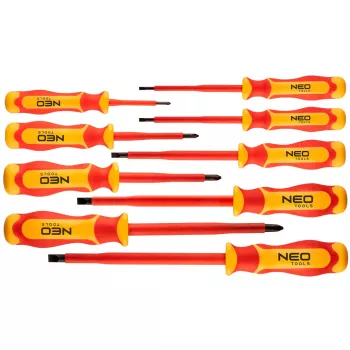 NEO TOOLS set de 9 tournevis isolés 1000 V avec testeur de tension